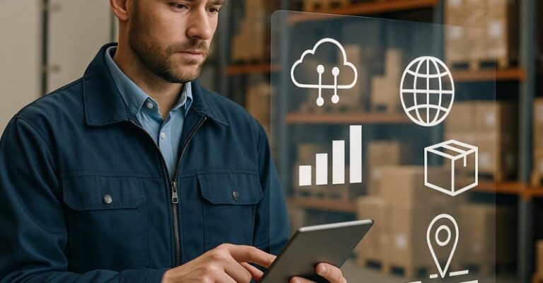 A digitalização na logística transforma processos com tecnologias como TMS, WMS e IoT, otimizando operações, reduzindo custos, melhorando a experiência do cliente e facilitando decisões baseadas em dados, essencial para a competitividade das empresas