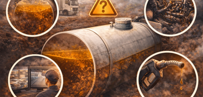 Diesel parado por longos períodos pode gerar borra, contaminação e falhas no sistema de combustível.